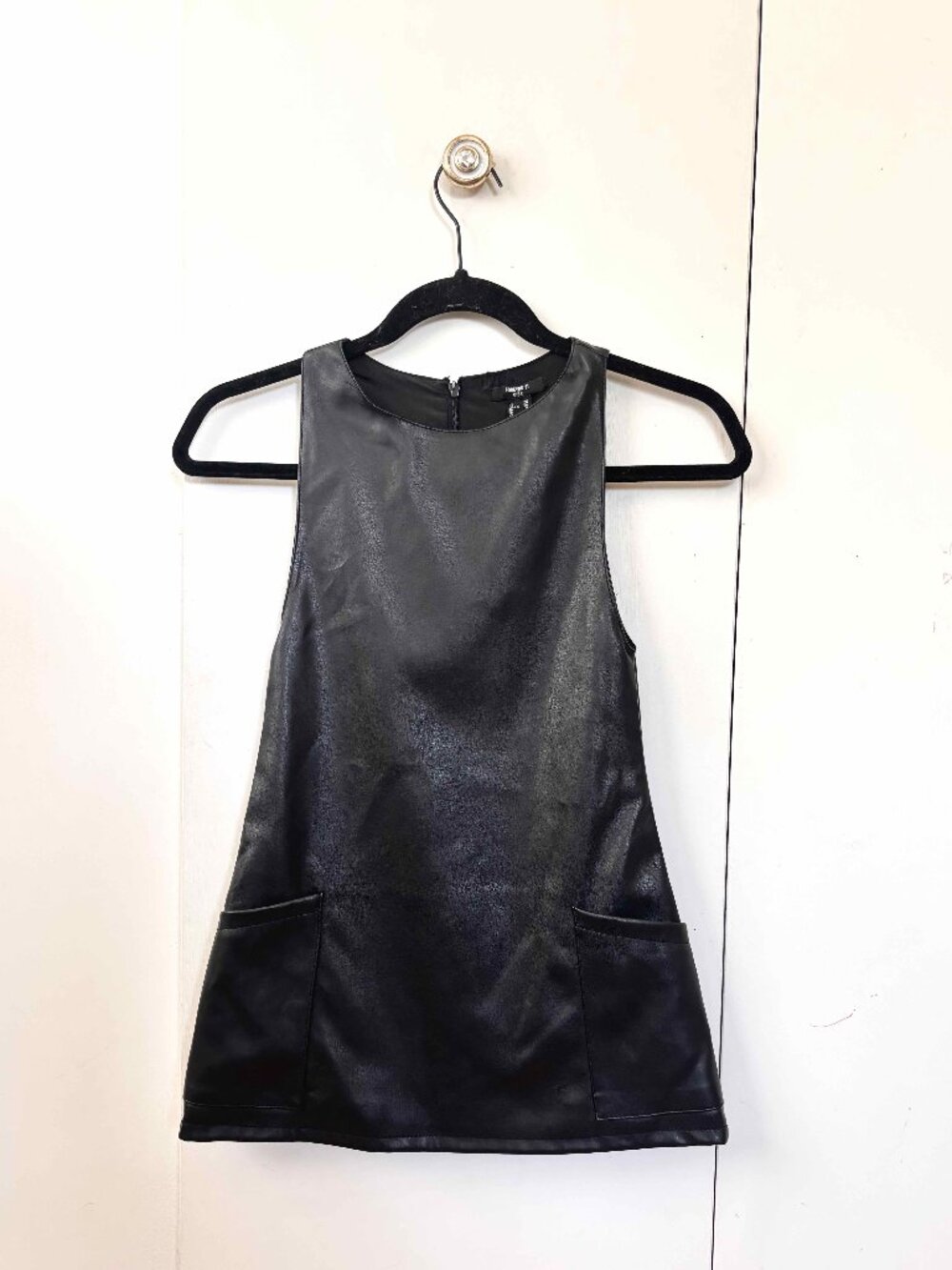 Forever 21 Vegan Leather Girls Dress NWT